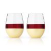 Belmont Dipped Wine Tumblers in Gold Viski