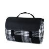 Dine Picnic Black Plaid Blanket True