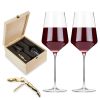 3 Piece Raye Crystal Wine Glass and Corkscrew Set ViskiÂ®
