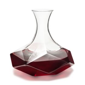 Seneca 64 Oz Crystal Faceted  Wine Decanter ViskiÂ®