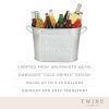 Cold Drinks Galvanized Metal Tub by TwineÂ®