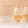 Starlight Stemless Wine Glasses TwineÂ® (Set of 2)