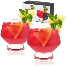Raye Footed Crystal Punch Glasses Viski