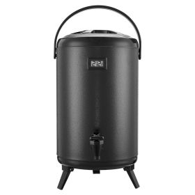 3.2 Gal Insulated Beverage Dispenser for Hot & Cold Drinks Stainless Steel