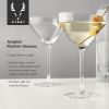 Raye Angled Crystal Martini Glasses ViskiÂ® (Set of 2)
