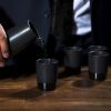 5 Piece Black Stoneware Sake Set ViskiÂ®