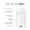 Stay-Chill Slim Can Cooler in Pearl White by HOSTÂ®