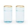 Aqua Bubble Glass Tumbler Set by TwineÂ®