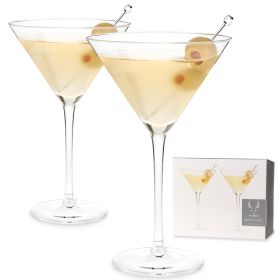 Stemmed Crystal Martini Glasses by ViskiÂ®