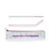 Save the Mermaids Glass Straw Set BlushÂ®