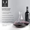 Seneca 64 Oz Crystal Faceted  Wine Decanter ViskiÂ®
