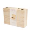 Celebrate Wood Champagne Box with 2 Flutes TwineÂ®