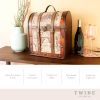 6 Bottle Old World Wooden Wine Box by TwineÂ®