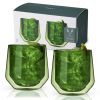 Aurora Double Walled Green Tumblers ViskiÂ® (Set of 2)