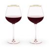 Rose Crystal Red Wine Glasses TwineÂ® (Set of 2)