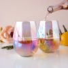 Luster Stemless Wine Glasses TwineÂ® (Set of 2)