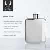 Harrison 6 Oz Stainless Steel Flask ViskiÂ®