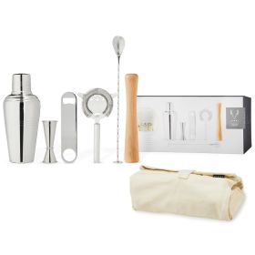 7 Piece Stainless Steel Travel Barware Set ViskiÂ®