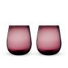 Rosado Recycled Stemless Wine Glasses TwineÂ® (Set of 2)