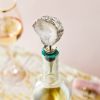 White Geode Bottle Stopper by Twine