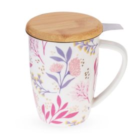 BaileyBotanical Bliss Ceramic Tea Mug & Infuser by Pinky U