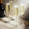 Reserve Julien Crystal Champagne Flute Glasses Viski
