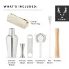 Stainless Steel Travel Barware Set in Silver Viski