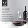 Seneca Crystal Faceted  Wine Decanter Viski