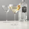 Raye Angled Crystal Martini Glasses Viski