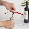 Truetap: Double-Hinged Waiter's Corkscrew in Metallic Red