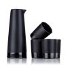 5-Piece Stoneware Sake Set in Black Viski