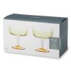 Deco Gatsby Crystal Coupe Glasses ViskiÂ® (Set of 2)