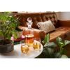 Raye Modern Crystal Liquor Decanter and Tumbler Set Viski