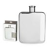 Harrison Stainless Steel Flask in Silver Viski