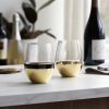 Belmont Dipped Wine Tumblers in Gold Viski
