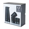 5-Piece Stoneware Sake Set in Black Viski