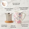 BaileyBotanical Bliss Ceramic Tea Mug & Infuser by Pinky U