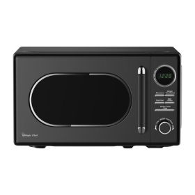Magic Chef 0.7-Cu. Ft. 700-Watt Retro Countertop Microwave (Color: Black)