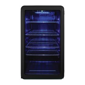 Magic Chef 3.4-Cu. Ft. Retro Beverage Cooler (Color: Black)