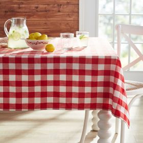 Charming Check Tablecloth, Multicolor (size: 60"W X84"L)