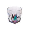 Rainbow Diamond Acrylic Glasses Drinking Set of 4, Plastic Drinking Glasses, BPA Free, Drinkware Set