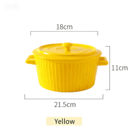 Soup Pot (Option: 8", Color: Yellow)