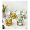 Palm Tree Design Acrylic Glasses Drinking Set of 4 DOF (15oz), Plastic Drinking Glasses, BPA Free Drinkware Set