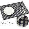 Non-slip PVC Protection Woven Placemats 17.7x11.8 inch