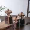 3 Pcs Glass Coffee Jars With Spoons, Candy Jars, Biscuit Jars, Storage Jars, Tea Jars, Snack Jars, Seasoning Jars, Salt Jars, Pepper Jars