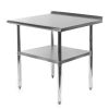 Heavy Duty Stainless Steel Restaurant Kitchen Prep Work Table with Backsplash