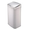 13-Gallon Kitchen Stainless Steel Trash Can with Motion Sensor Lid