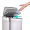 13-Gallon Kitchen Stainless Steel Trash Can with Motion Sensor Lid