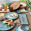 12-Piece Melamine Dinnerware Plates Bowls - Service for 4