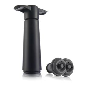 3 Piece Vacu Vin Wine Saver (Color: Black)